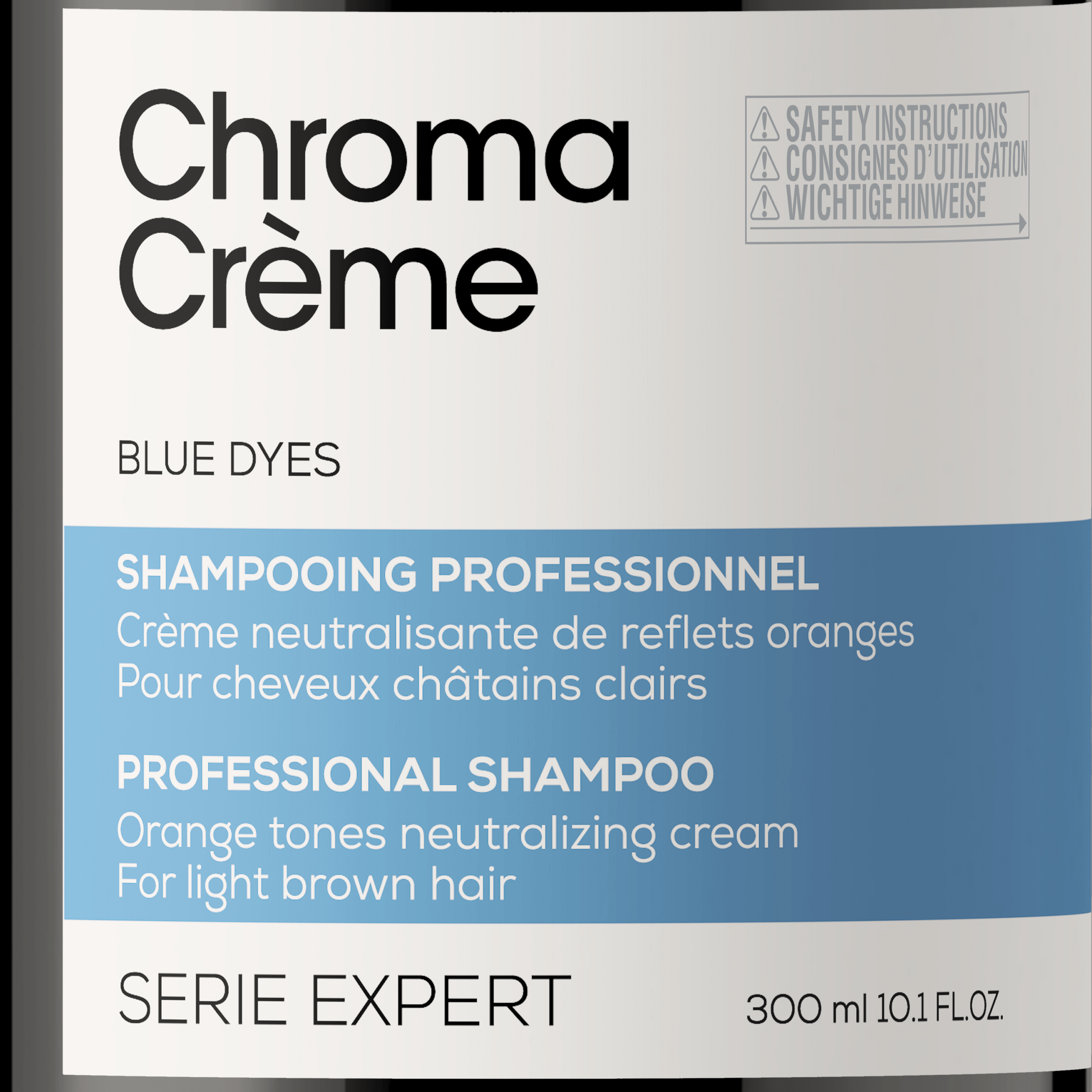 ChromaCrème_3000x3000_BlueShampoo300ML_PackshotZoomFront_3474637044978