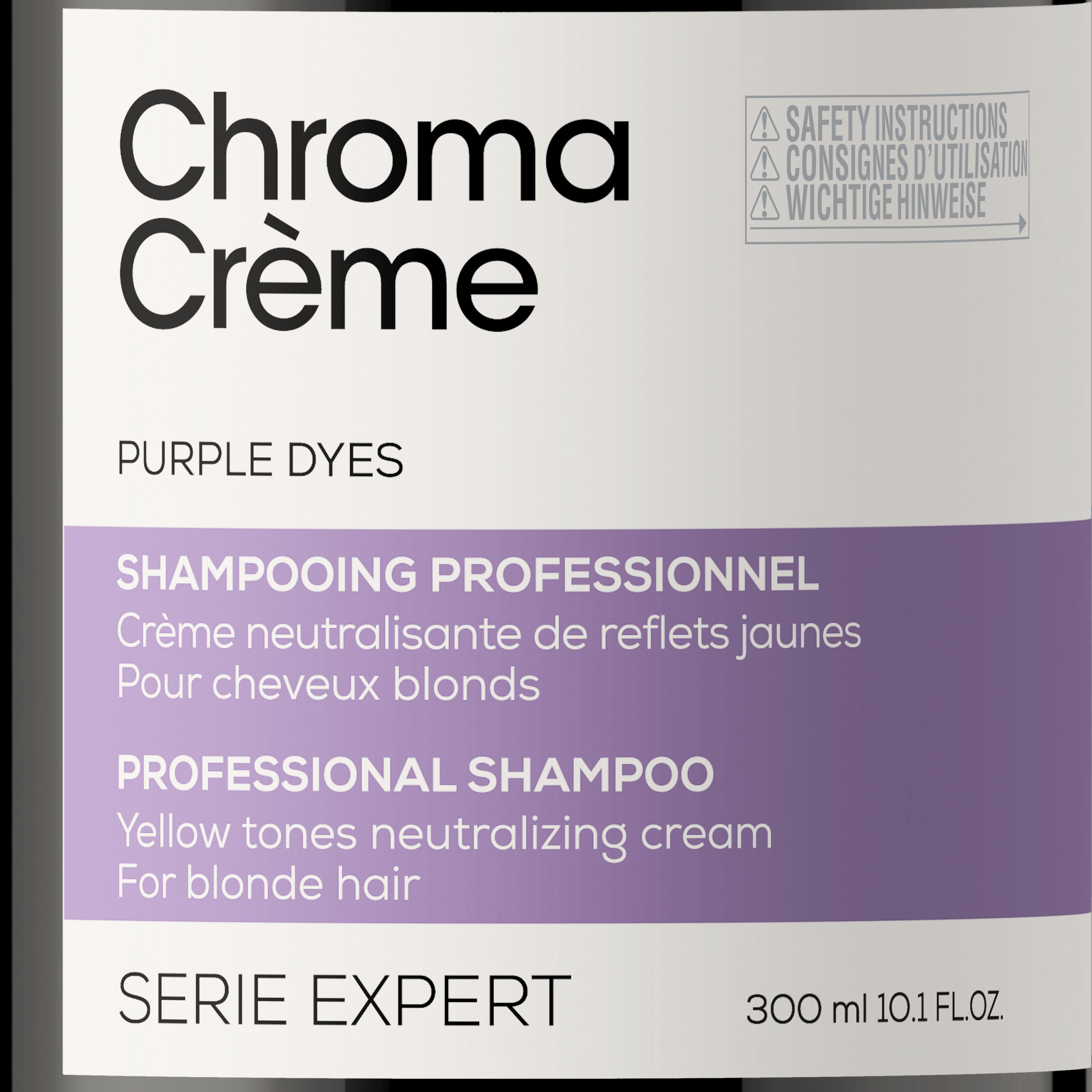 ChromaCrème_3000x3000_PurpleShampoo300ML_PackshotZoomFront_3474637044992